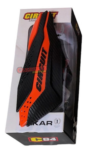 Cubre Manos Circuit Dakar Carbono/naranja                 