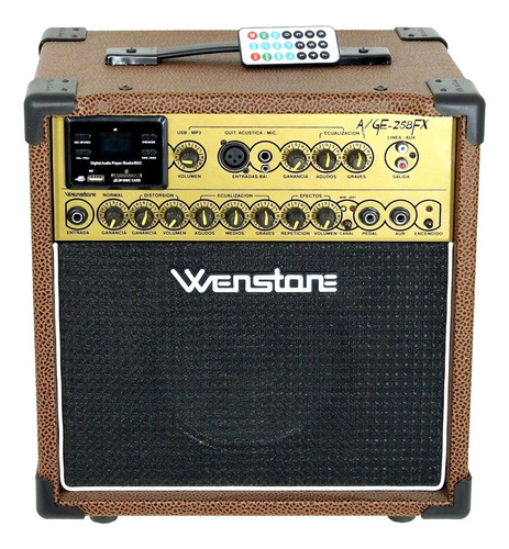 Amplificador Wenstone A/ge-258fx Multipropósito De 25w