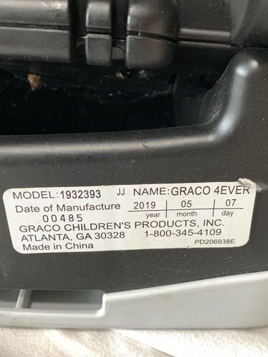 Cadeirinha Graco Carro 4ever 4 Em 1 Com Isofix 54kg Usada