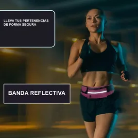Riñonera Running Deportes Celular Impermeable Porta Botella