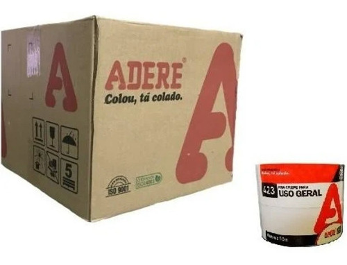 Kit 30 Fitas Crepe Uso Geral Branca 45x50 Adere Cor Branco Liso