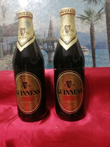  Botella De Colección De Cerveza Negra Marca Guinness 