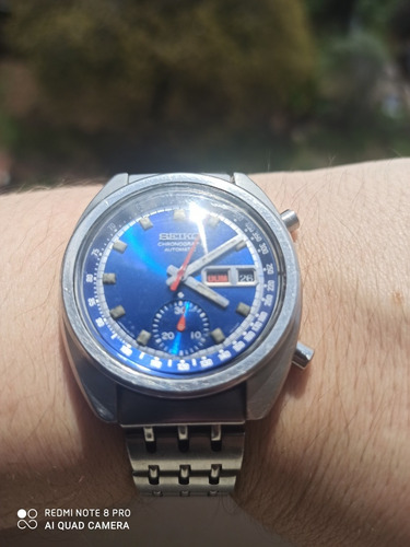 + Top Seiko 6139-6012 Electric Blue Crono Revisado F.08/1973