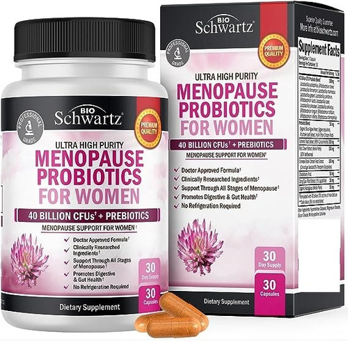 Bioschwartz Probióticos Apoyo Menopausia Para Mujeres 30unid