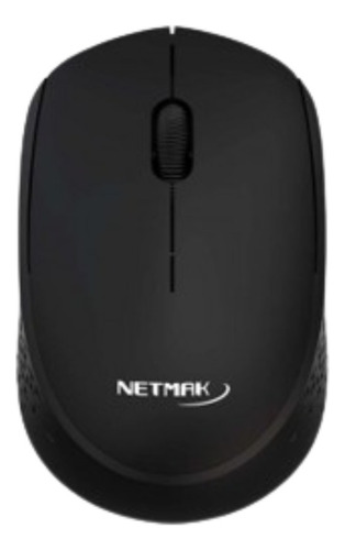 Mouse Inalambrico Portable Usb Compacto 1200 Dpi Netmak M680 Color Negro Negro