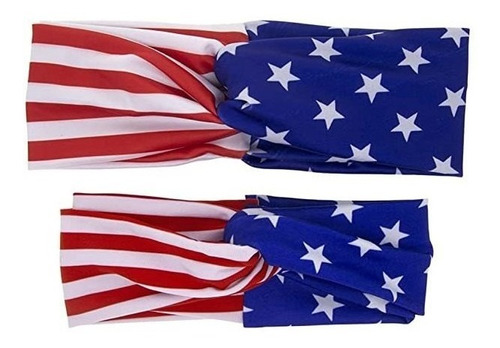 Binaryabc - Diadema Con Bandera De Estrella Americana, 4 De.