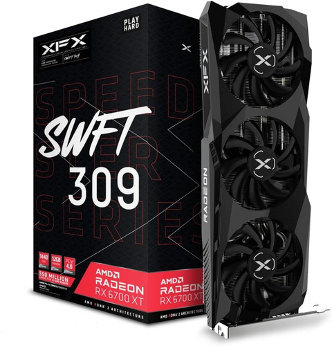 Tarjeta de video AMD XFX  SWIFT309 Radeon RX 6700 Series RX 6700 XT RX-67XTYPBDP 12GB