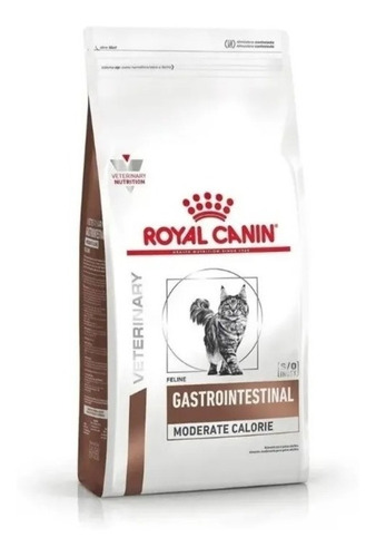 Alimento Royal Canin Veterinary Diet Feline Gastrointestinal Moderate Calorie (GIM 35) para gato adulto en bolsa de 2 kg