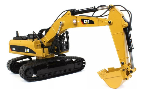 Escavadeira De Controle Remoto Caterpillar 330d 1/20 Rc Cor Amarelo