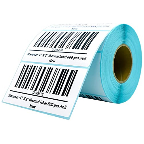 4  X 2  Barcode Shipping Labels Direct Thermal Address ...