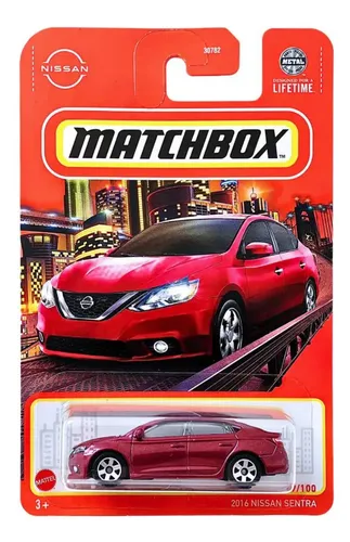 Miniatura Carrinho De Ferro Matchbox 2016 Nissan Sentra 1:64