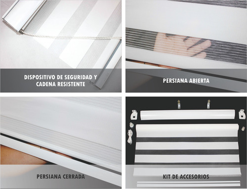 Persiana Sheer Elegance Blanco A La Medida