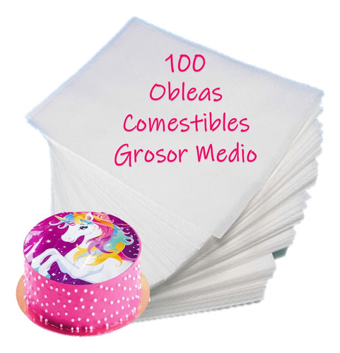 Obleas Comestibles De Arroz 100 Grosor Mediano Medio Full 