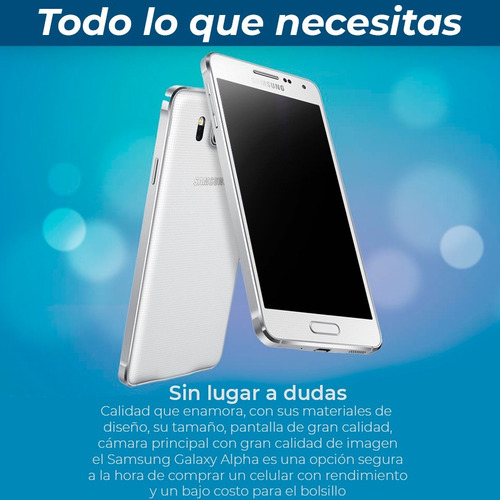 Samsung Galaxy Alpha Quad Core 2 Ram 32 Rom. Black Dog