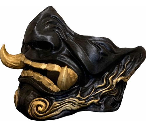 Mascara Samurai Hannya Oni Halloween Impresion 3d