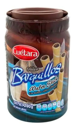 Galleta Oblea Cuétara Barquillos Relleno Chocolate 290g