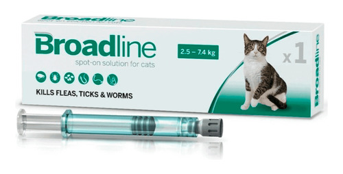 Jeringa Antipulga Boehringer Broadline Gato Grande 2.5-7.5kg