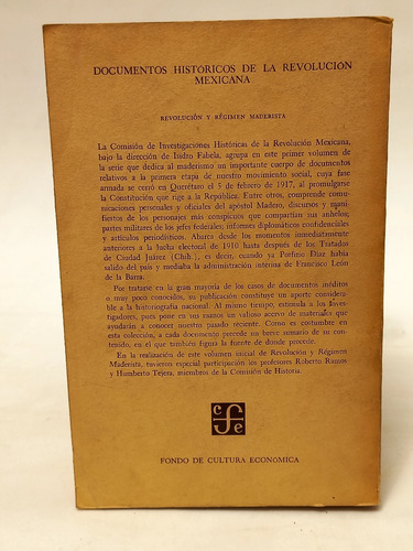 Documentos Históricos De La Revolución Mexicana 4 Vols. (Usado)