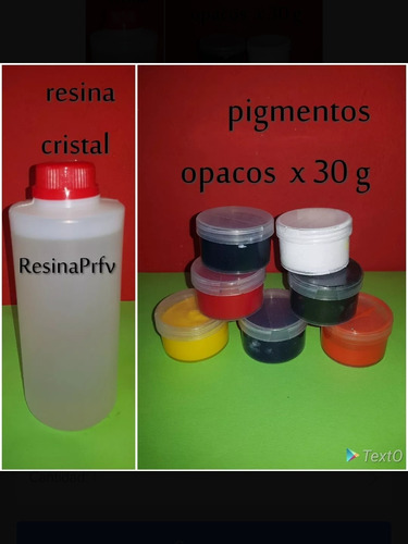 3kg Resina Cristal + 3 Pigmentos 30grs