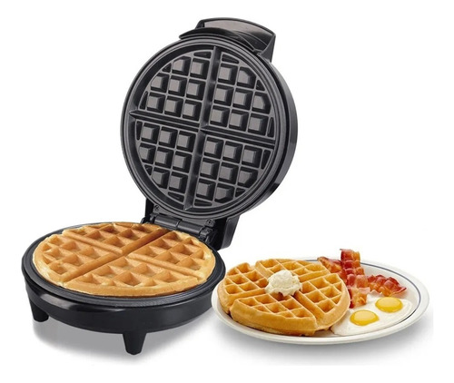 Maquina Para Hacer Waffles Wafflera Redonda Acero Inoxidable