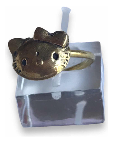 Anillo Hello Kitty Bronce Sanrio Artesanal