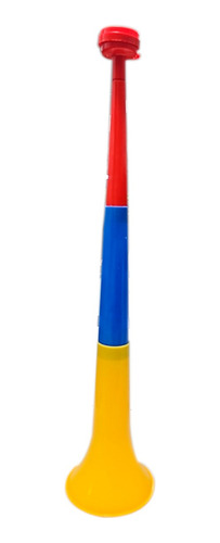 Vuvuzela Corneta Fútbol 56cm Grd Plegable Tricolor Colombia