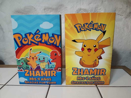 Souvenirs Pokemon 25 Bolsitas Y Libritos