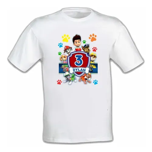 Playera Personalizada Paw Patrol, Cumpleaños en Guasave Sinaloa por sólo $ 232.70 - OCompra.com Mexico