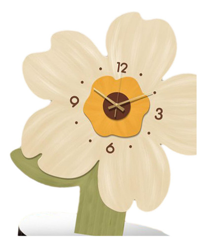 Reloj De Mesa Reloj Analógico Silencioso Decorativo Girasol