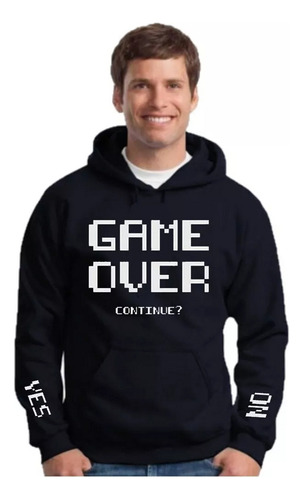 Buzo Canguro Gamer Game Over - Hoodie Unisex