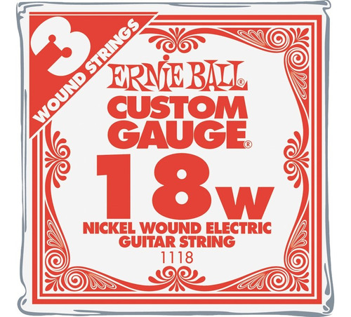 Ernie Ball Niquel Wound Single Guitarra Cuerda 3-pack