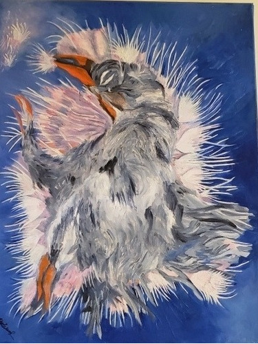 El Pájaro. Óleo Sobre Lienzo. Obra De Elsa Tierno
