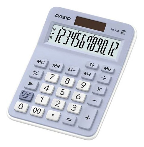 Calculadora Pantalla Grande Escritorio Casio Mx-12b Solar