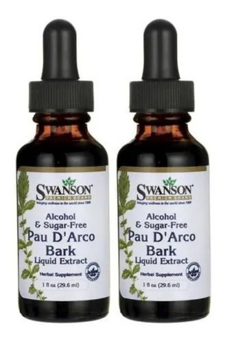 Pau D Arco Palo De Arco Swanson Pack 2x Liquido Envio Gratis