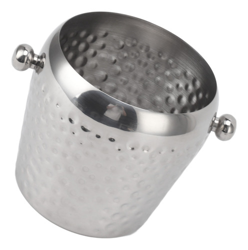 Minicubitera Plateada De Acero Inoxidable Con Aislamiento Fr