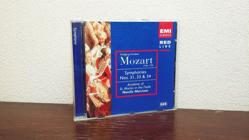 Neville Marriner - Mozart Symphonies 31, 33, 34 * Cd Holla 