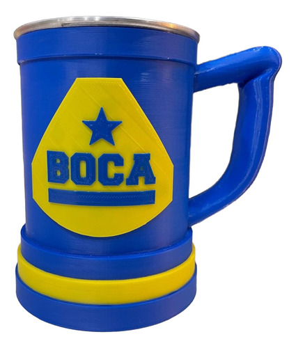 Jarra Vaso Chopp Fernet Cerveza 600cc Boca Juniors 3d Boca Azul