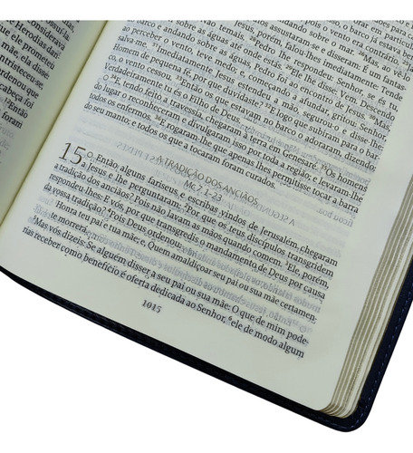 Biblia Sagrada The Purpose Book Século 21 Couro Soft Marrom Cruz