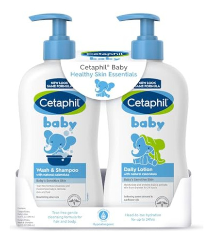 Crema Para Coceduras Bebe Cetaphil Baby Wash & Shampoo Plus