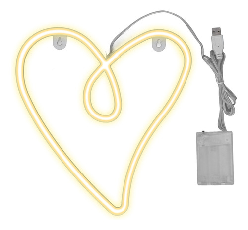 Fuente De Alimentación Dual Heart Neon Light Retro Ip45