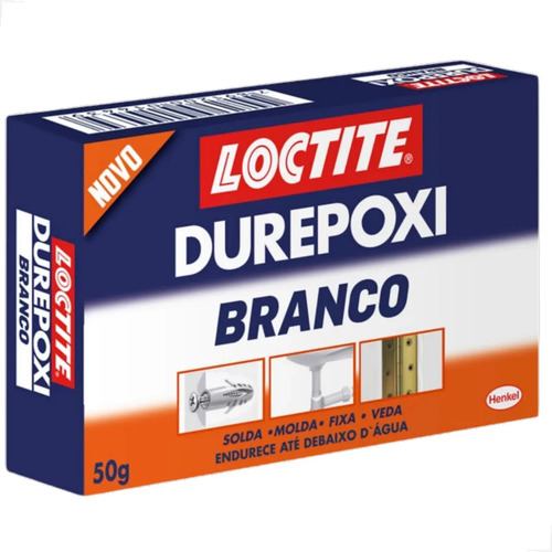 Massa Cola Modeladora Adesiva Durepoxi Epóxi Branca 50g Loctite