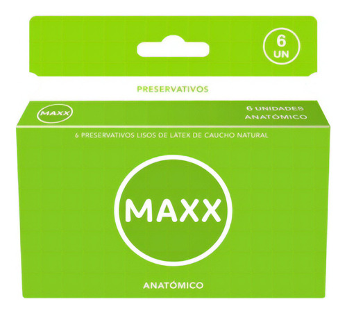 Preservativo Maxx De Látex Anatómico X 6 Und