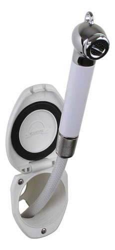 Ducha Scandvik Empotrada Con Manguera Blanca De 1,8 M, Pulsa