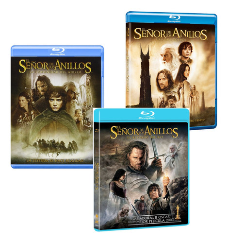 El Señor De Los Anillos Trilogia Blu-ray - 3xbd25 Latino 