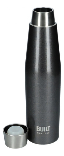 Botella Térmica Built New York Apex 540ml Bicapa Acero 24h Color Charcoal