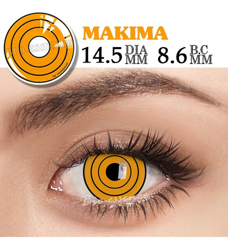 Lentes De Contacto Makima Cosplay Pupilentes