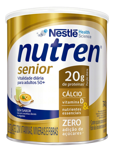 Composto Lácteo sem Sabor Nutren Senior Lata 740g