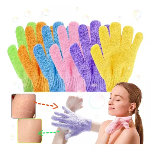  Manopla de baño, Smart valor varios colores rosa, azul, naranja  y verde : Belleza y Cuidado Personal