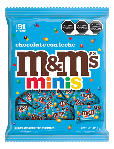 M&m's Mini Chocolate Con Leche 91 Pz De 4.9 G