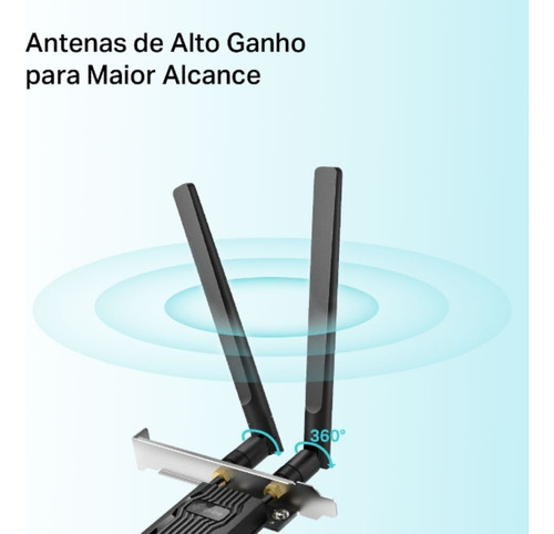 Placa De Rede Tp-link Archer Tx20e Wi-fi 6 E Bluetooth